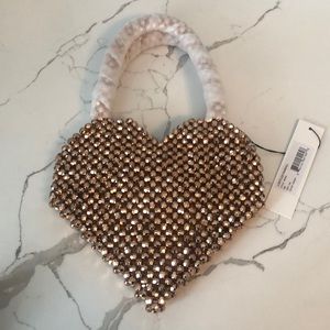 NWT loeffler Randall heart purse